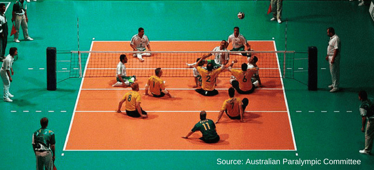 Handisport : Le volley-ball assis