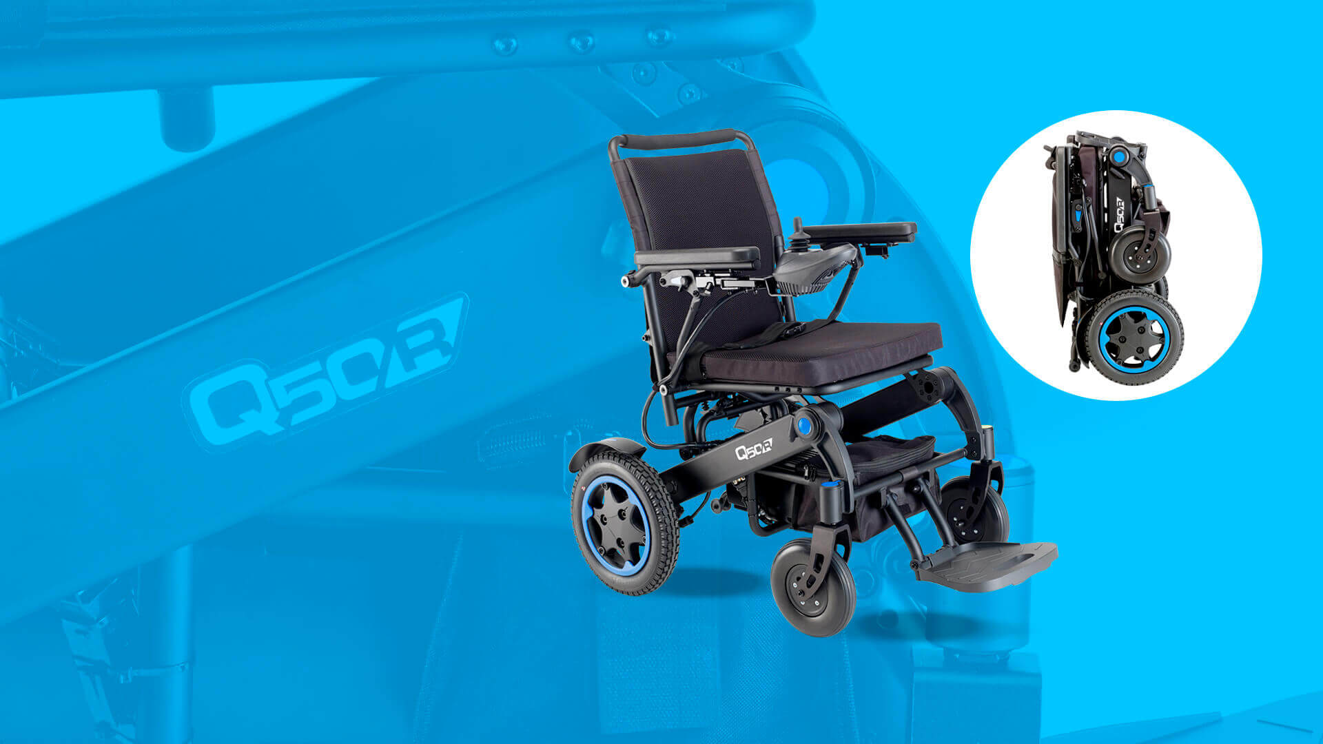 Q50R, notre nouveau fauteuil roulant électrique pliant avec batterie lithium