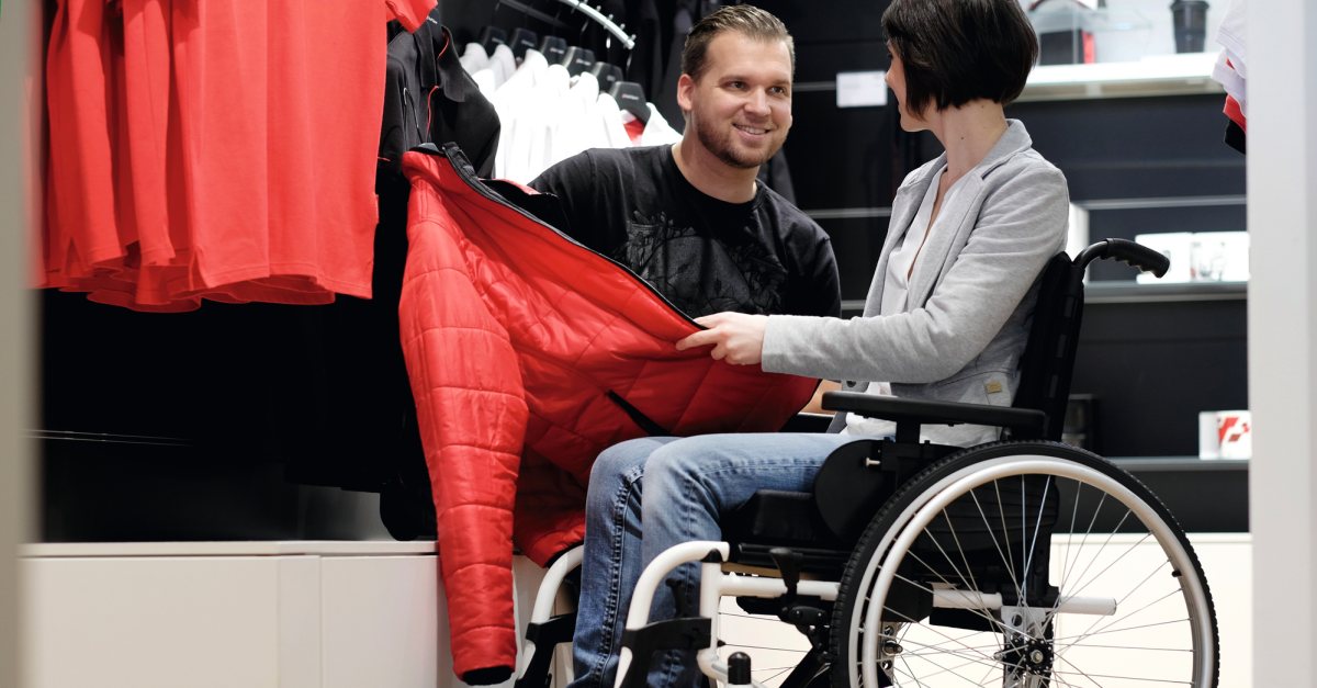 Vêtements adaptés aux personnes en fauteuil roulant Sunrise Medical